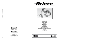 Manual Ariete 2743 Red Compact Aspirador