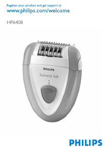 Εγχειρίδιο Philips HP6408 Αποτριχωτική μηχανή