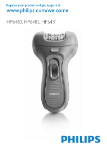 Manual Philips HP6482 Epilator