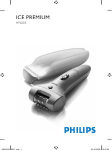 Εγχειρίδιο Philips HP6503 Αποτριχωτική μηχανή