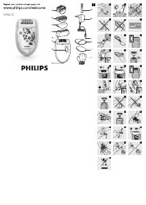 Bruksanvisning Philips HP6512 Satinelle Epilator