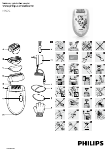 Instrukcja Philips HP6512 Satinelle Depilator
