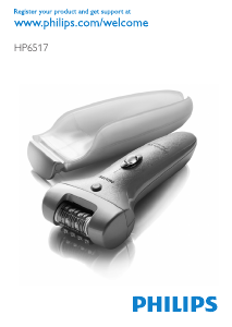 Brugsanvisning Philips HP6517 Epilator