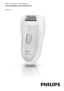 Manual Philips HP6519 SatinSoft Epilator