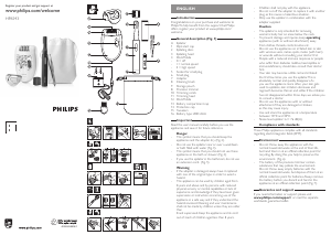 Priručnik Philips HP6543 Epilator