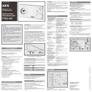 Manual AEG FTEU 601 Thermostat