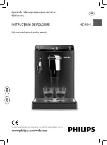 Manual Philips HD8844 Espressor