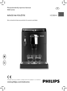 Návod Philips HD8844 Presovač
