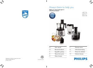 Handleiding Philips HR7776 Keukenmachine