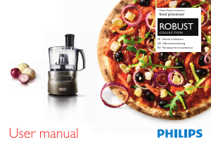 Manual Philips HR7781 Robust Food Processor