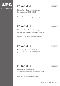 Manual AEG RTi 600 M HF Thermostat
