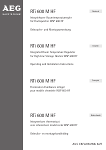 Handleiding AEG RTi 600 M HF Thermostaat