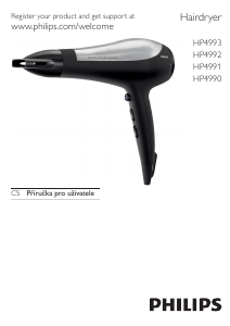 Manuál Philips HP4990 Vlasový vysoušeč