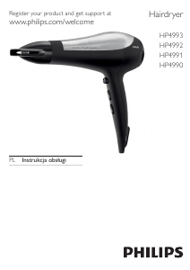 Instrukcja Philips HP4990 Suszarka do włosów