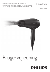 Brugsanvisning Philips HP8299 Hårtørrer