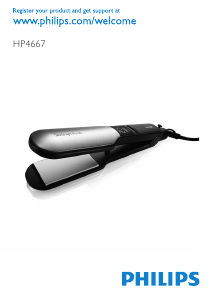 Εγχειρίδιο Philips HP4667 SalonStraight Pro XL Ισιωτικό μαλλιών