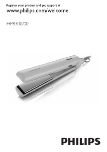 사용 설명서 필립스 HP8300 헤어 스트레이트너