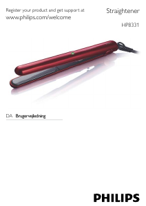 Brugsanvisning Philips HP8331 Glattejern