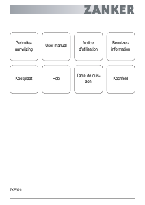 Manual Zanker ZKE320X Hob