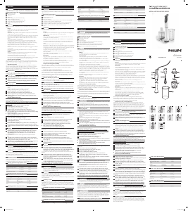 Manuale Philips HR1363 Frullatore a mano