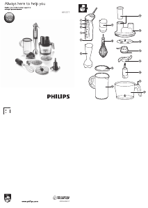 Vadovas Philips HR1377 Pure Essentials Rankinis maišytuvas