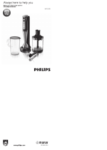 Bruksanvisning Philips HR1378 Stavmikser