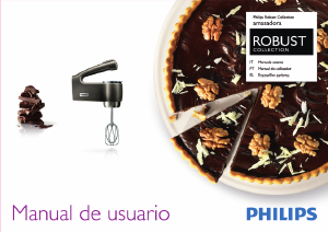 Manual Philips HR1581 Misturador da mão