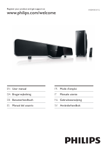 Manual de uso Philips HSB4383 Sistema de home cinema