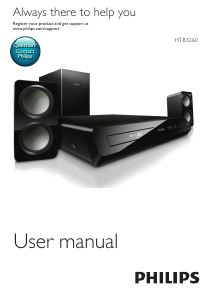 Manual Philips HTB3260 Home Theater System