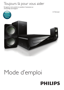 Mode d’emploi Philips HTB3260 Système home cinéma
