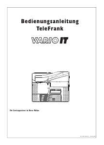 Bedienungsanleitung Telefrank Vario IT Frankiermaschine