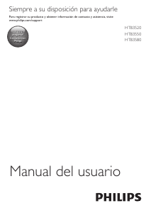 Manual de uso Philips HTB3520G Sistema de home cinema