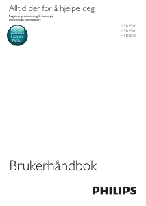 Bruksanvisning Philips HTB3540 Hjemmeteatersystem
