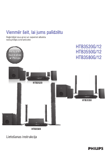 Rokasgrāmata Philips HTB3550G Mājas kinozāles sistēma