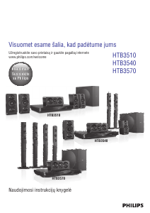 Vadovas Philips HTB3570 Namų kino sistema