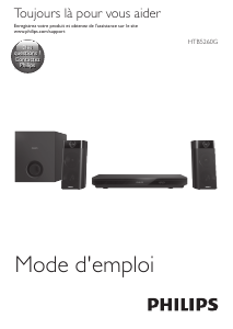 Mode d’emploi Philips HTB5260G Système home cinéma