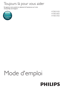Mode d’emploi Philips HTB5510D Système home cinéma