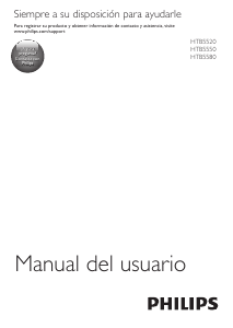 Manual de uso Philips HTB5520G Sistema de home cinema