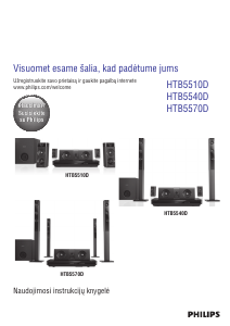 Vadovas Philips HTB5540D Namų kino sistema