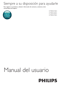 Manual de uso Philips HTB5570D Sistema de home cinema