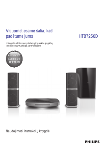 Vadovas Philips HTB7250D Namų kino sistema