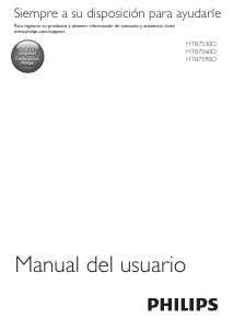 Manual de uso Philips HTB7530D Sistema de home cinema