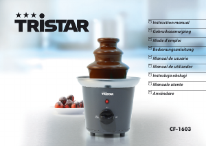 Manual de uso Tristar CF-1603 Fuente de chocolate