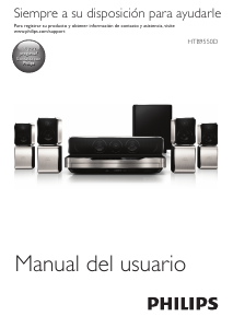 Manual de uso Philips HTB9550D Sistema de home cinema