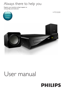 Manual Philips HTD3200 Home Theater System