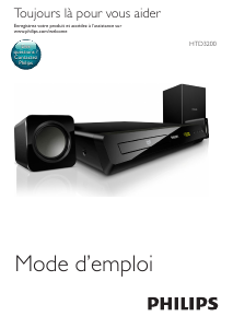 Mode d’emploi Philips HTD3200 Système home cinéma