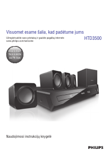 Vadovas Philips HTD3500 Namų kino sistema