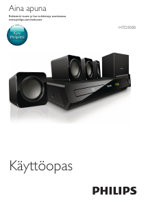 Käyttöohje Philips HTD3500 Kotiteatterijärjestelmä