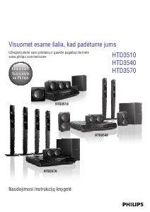 Vadovas Philips HTD3540 Namų kino sistema