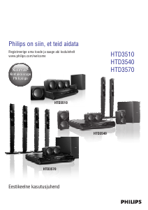 Kasutusjuhend Philips HTD3540 Kodukinosüsteem